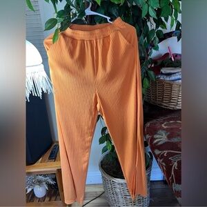 Orange Boot Cut Pants